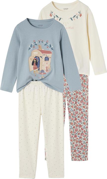 Produktbild Vertbaudet 2er-Pack lange Mädchen Schlafanzüge mit Boho-Print (104)