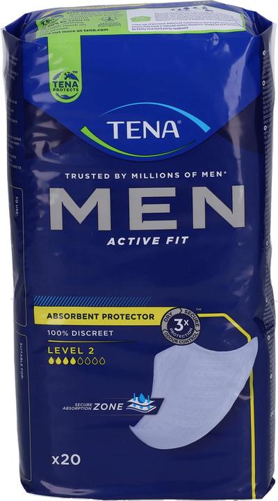 Immagine prodotto Tena Cuscinetti MEN per l'incontinenza vescicale livello 2 (20 x, Normale)