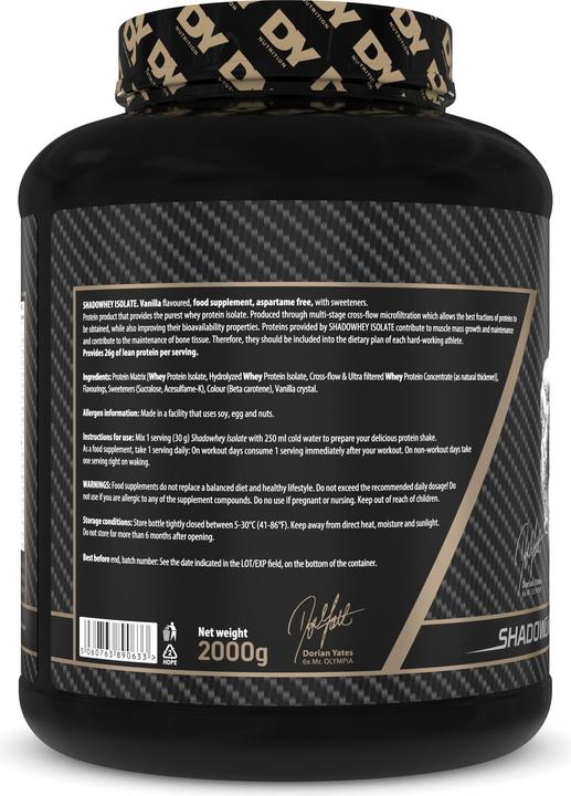 Actual product image DY Nutrition Shadowhey Isolate (Vanilla, 1 pcs., 2400 g)