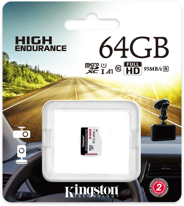 Produktbild Kingston Endurance microSDXC Card 64GB (64 GB, microSDXC, U1, UHS-I)