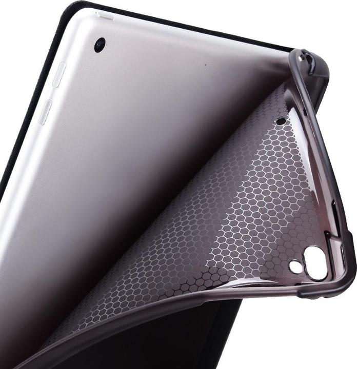 Image du produit Cover-Discount iPad 9.7 / Air 2 / Air - Étui en cuir intelligent tri-fold noir (iPad 9.7, Air 2)