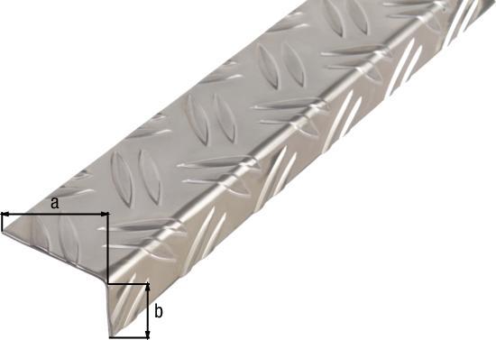 Produktbild Alberts Riffelwinkel Aluminium 43,5x23,5 mm, 1 m