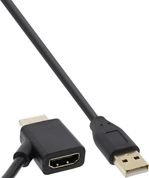 Produktbild InLine HDMI-Adapter (USB-A, HDMI, 50 cm)