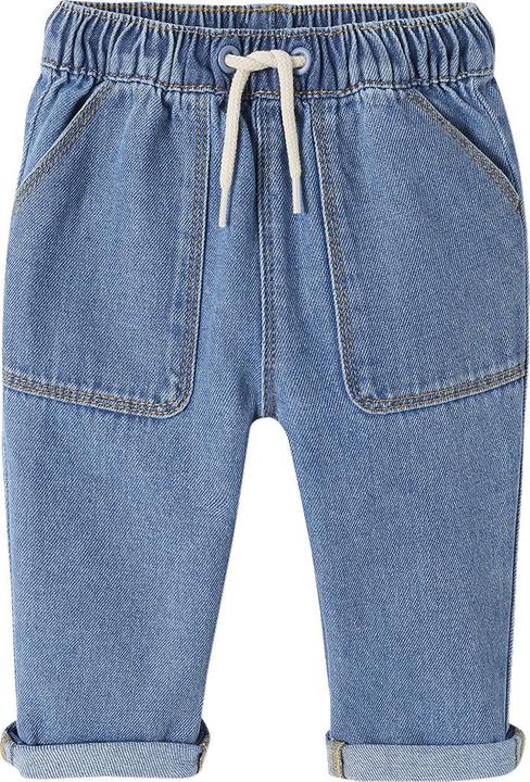 Actual product image Vertbaudet Baby jeans with slip-on waistband (74)