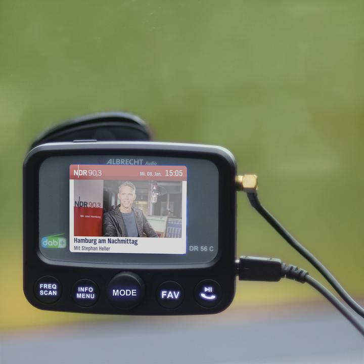 Image du produit Albrecht Tuner d'autoradio DR 56 C DAB+ avec écran couleur