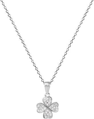 Beneto Silver necklace with cloverleaf AGS1141 / 47 (L)