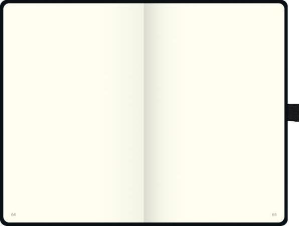 Image du produit Carnet de notes KOMPAGNON env. DIN A5 vierge, noir couverture rigide 192, dont 16 à détacher Sei (A5, Blanc, Couverture rigide)