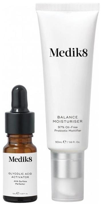 Actual product image Medik8 Balance Moisturiser with Glycolic Acid Activator 50ml (Hair care set)