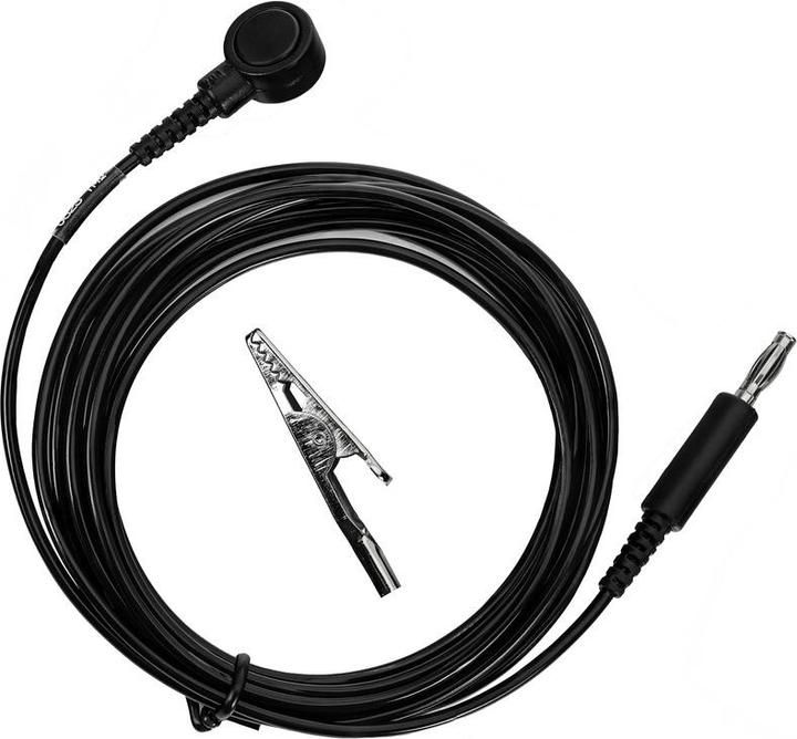 Produktbild Weitec Erdungsleitung, ESD, 10 mm DK/Bananenstecker, 3 m, 1 MOhm (3 m)
