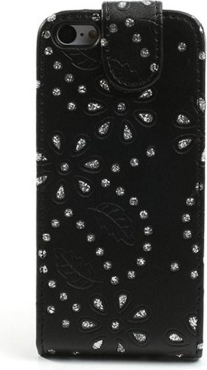 Produktbild König Design Schutzhülle Handy Case für Handy Apple iPhone 5c Strass Schwarz (Apple iPhone 5c)