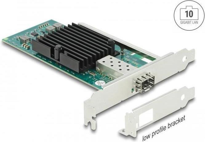 Image du produit Delock Carte PCI Express vers 1 slot SFP+ 10 Gigabit LAN (Ethernet, RJ45)