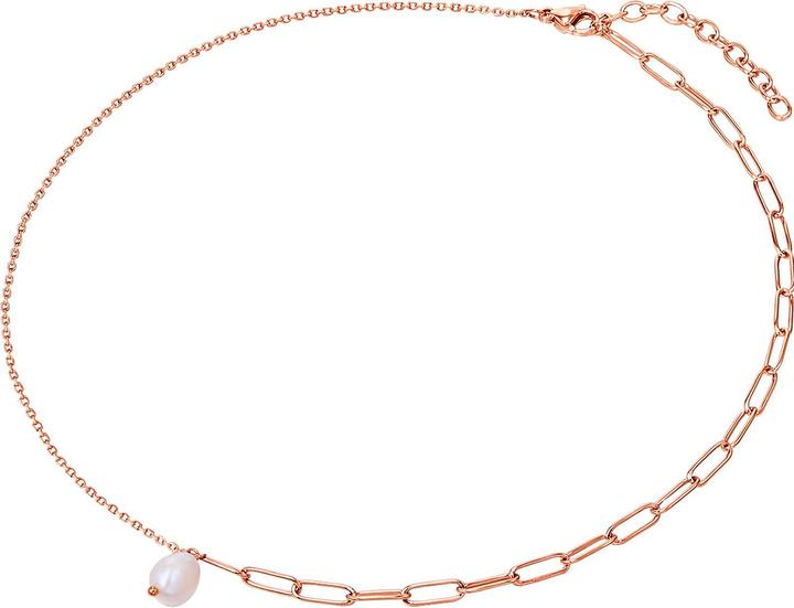 Actual product image Valero Pearls Ladies stainless steel freshwater cultured pearl rose gold 40.0 cm base chain + 5.0 cm extension - (Stainless steel, 40 - 45 cm)