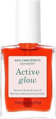 Actual product image Manucurist Nail Polish and Nail Care Active Glow Cranberry Coral Bio-Based (Cranberry Coral, Colour paint)