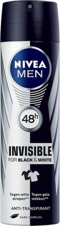Actual product image NIVEA MEN BLACK & WHITE INVISIBLE deo vapo 200 ml (Spray, 200 ml)