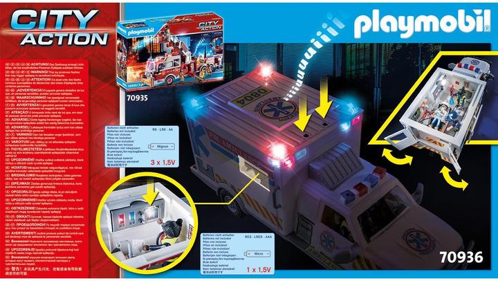 Actual product image Playmobil Rescue vehicle: US Ambulance (70936, Playmobil City Action)
