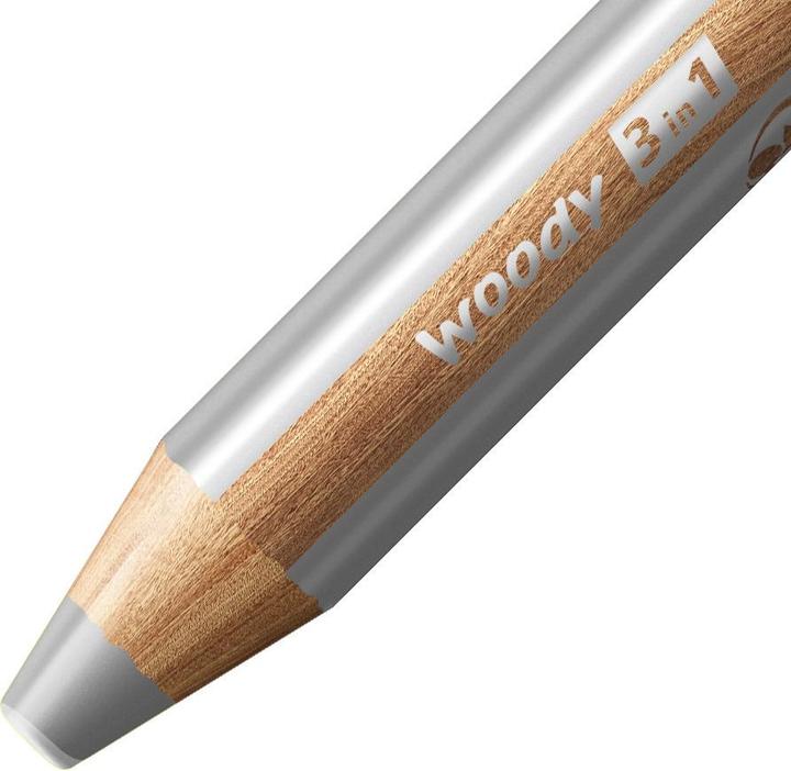 Immagine prodotto STABILO matita colorata woody 3 in 1 con temperino e pennello (Toni pastello, 18 x)