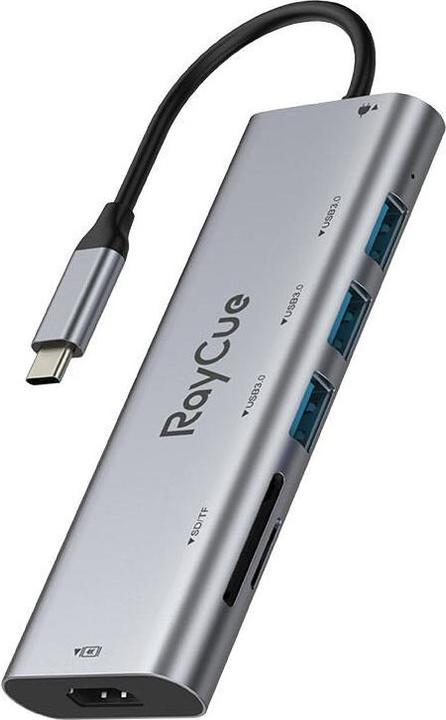 Actual product image RayCue HXD-RC2701 (USB-C, 7 Ports)