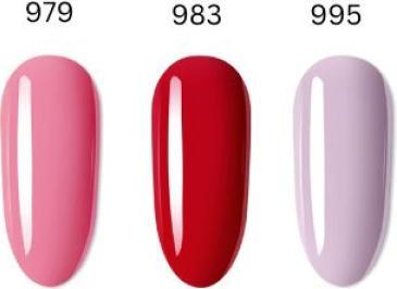 Produktbild Venalisa Gellack Starter Set S (Candy Pink, grey fuchsia, Red, Gel-Effekt Nagellack)