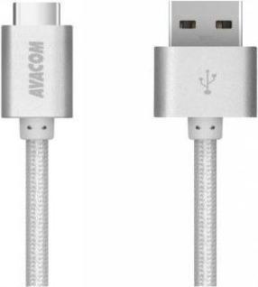 Produktbild Avacom Kabel TPC-100S USB - USB Type-C,, stÅ™Ã­brnÃ¡ (1 m, USB 3.0)