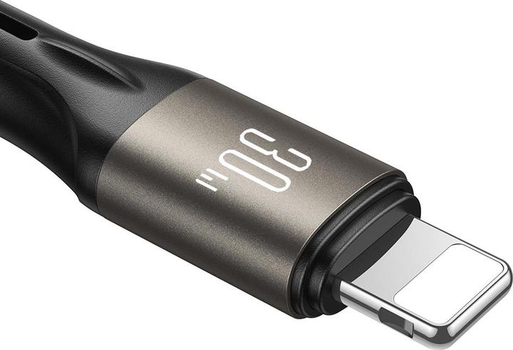 Actual product image Joyroom Cable Light-Speed USB-C to Lightning SA25-CL3, 30W, 1.2m (black) (1.20 m, USB 3.2 Gen 1, 30 W)