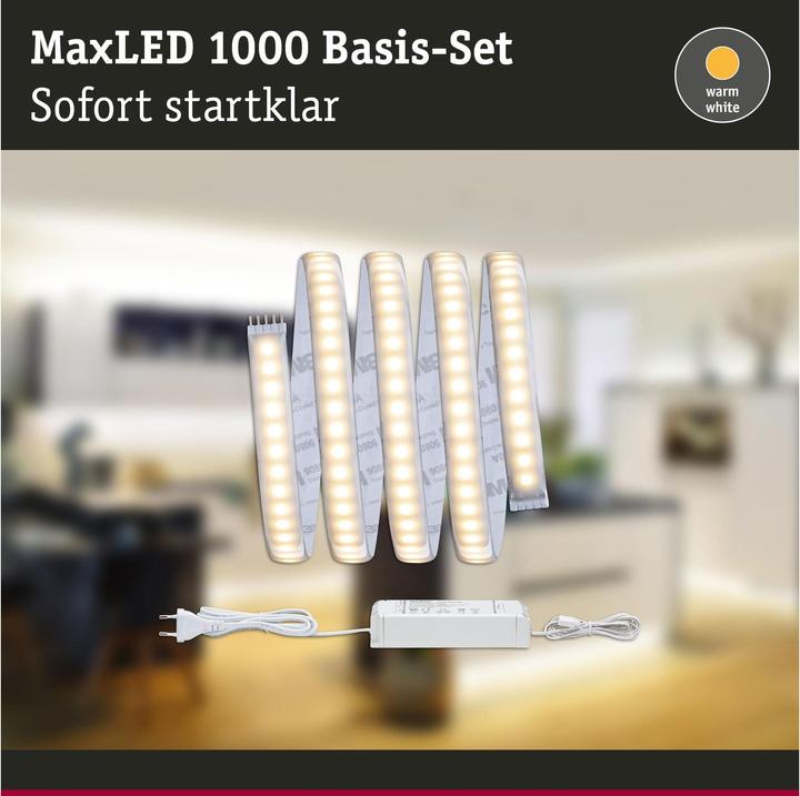 Immagine prodotto Paulmann Set di strisce MaxLED 1000 (Bianco caldo, 150 cm, Interno)