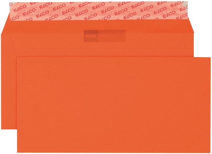 Immagine prodotto Elco Buste Colore DIN lunghe senza finestra arancione adesive 250 pz. (229 x 114 mm, 250 x)