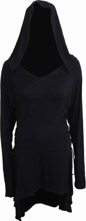 Spiral Black Widow Kleid mit Kapuze