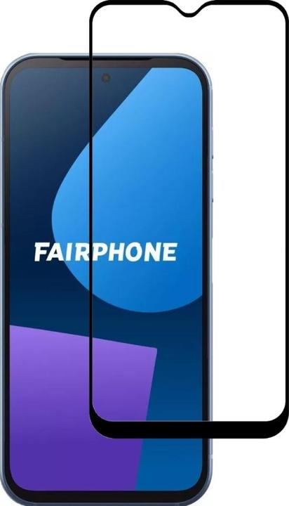 Actual product image Screenguard Fairphone 5 Full Screen Protective Glass Film 2.5D 9H (1 Piece, Fairphone 5)