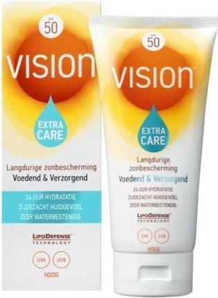 Actual product image Vision Extra Care Spf 50 - Sunscreen - Factor 50 - 185 Ml (Suntan cream, SPF 50, 185 ml)