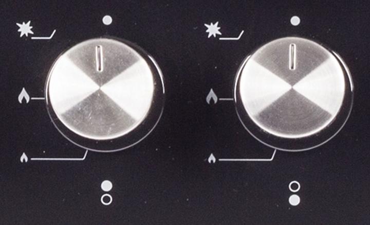 Actual product image Guzzanti GZ 8202 hob Black Built-in Gas 2 zone(s)