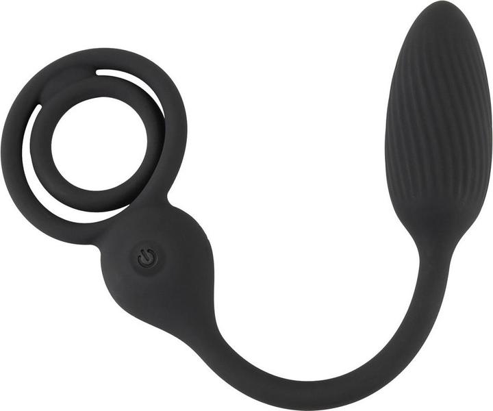 Image du produit Rebel Cock and Ball Ring avec un plug RC Butt (4.30 cm)