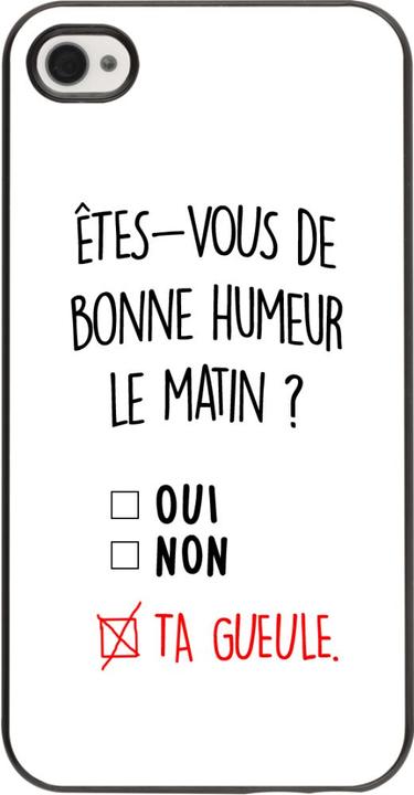 Actual product image PhoneLook Cover Bonne humeur matin (Apple iPhone 4)