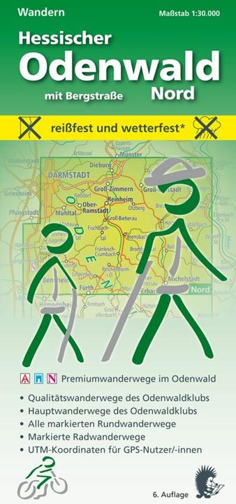 Produktbild MeKi Wandern + Radfahren, Hessischer Odenwald Nord mit Bergstrasse
