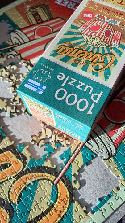 Produktbild Tactic Puzzle 1000 Vintage: Retro-Kino (1000 Teile)