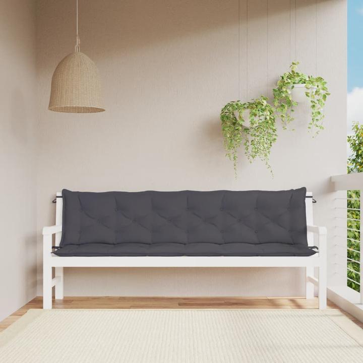Produktbild VidaXL Gartenbank-Auflagen 2 Stk. O x ford-Gewebe (200 x 50 x 7 cm)