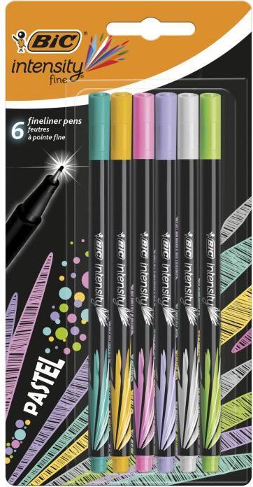 Actual product image Bic INTENSITY - fine pen (Multicoloured, 6 x)