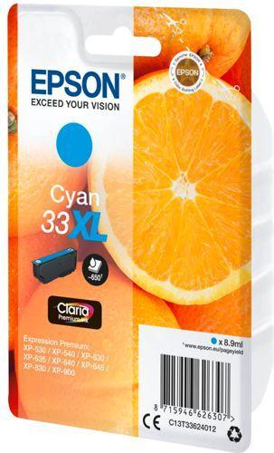 Actual product image Epson 33XL Claria Premium (C)
