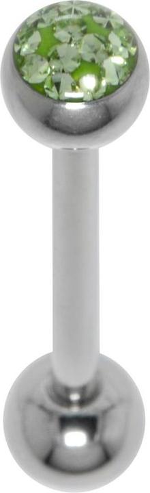 Image du produit Bijouteria Piercing langue (Cristallin, Résine époxy, Acier chirurgical 316L)