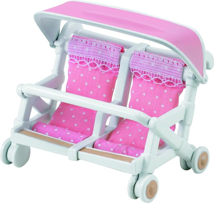 Actual product image Sylvanian Families Twin pushchairs