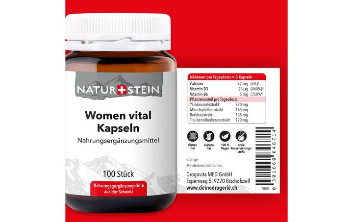 Immagine prodotto Naturstein Donne vitali (100 Pezzo/i, Pillole, 158 g)