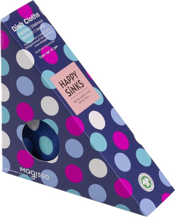 Happy Sinks Schwammtuch Dots Blue
