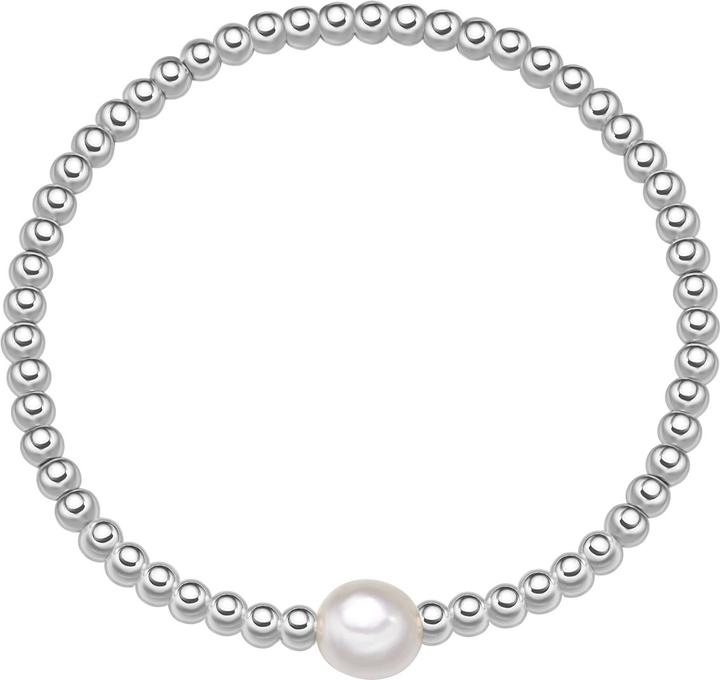 Yokoamii Damen Perlen-Armband Metall-Legierung - 36410 (21 cm, Metall-Legierung)