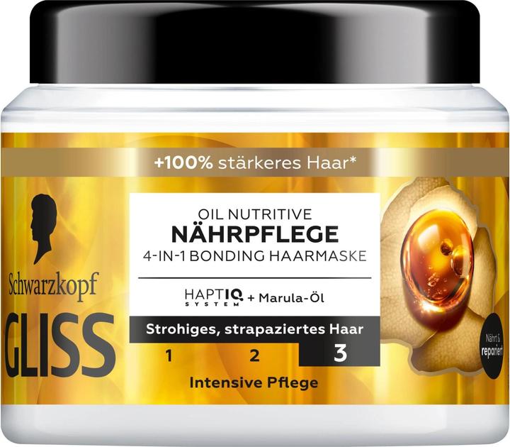 Gliss 4-in-1 Bonding Haarmaske Oil Nutritive Nährpflege 400ml (400 ml)