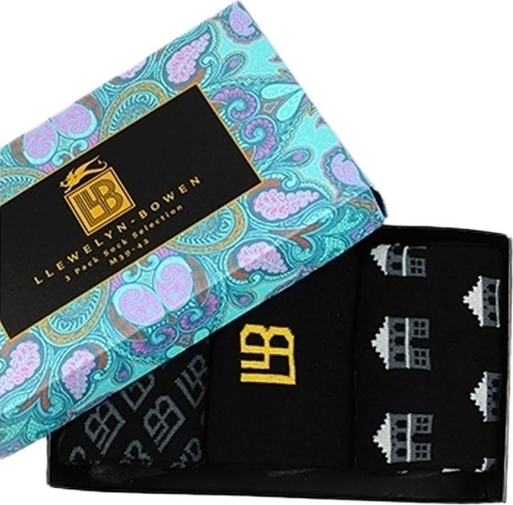Actual product image Laurence Llewelyn-Bowen Monoglam socks (3-pack) (pack of 3, L)