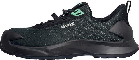 Image du produit Uvex Sports uvex 1 x-craft Chaussures basses S1 PL 68083 noir, vert largeur 12 Taille 48 (S1P, 48)