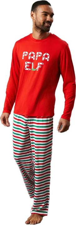Universal Textiles Papa Elf Schlafanzug mit langer Hose Langärmlig (S)