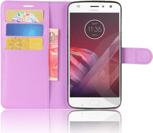 Actual product image MU Classic Leather cover with litchite texture (Motorola Moto Z2 Play)