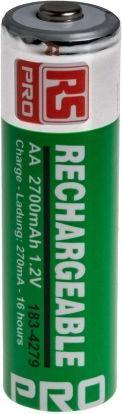 Produktbild Rs Pro AA Akku NiMH 1.2V, 2.7Ah, geringe Selbstentladung (4 Stk., AA, 2700 mAh)