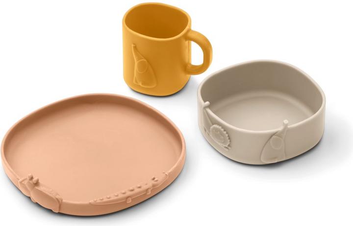 Actual product image Liewood Children's Tableware Set Kine Tuscany rose mix