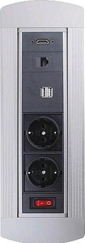 Actual product image Bachmann gg107109 Built-in table socket strip ALUMS1 (2 x)